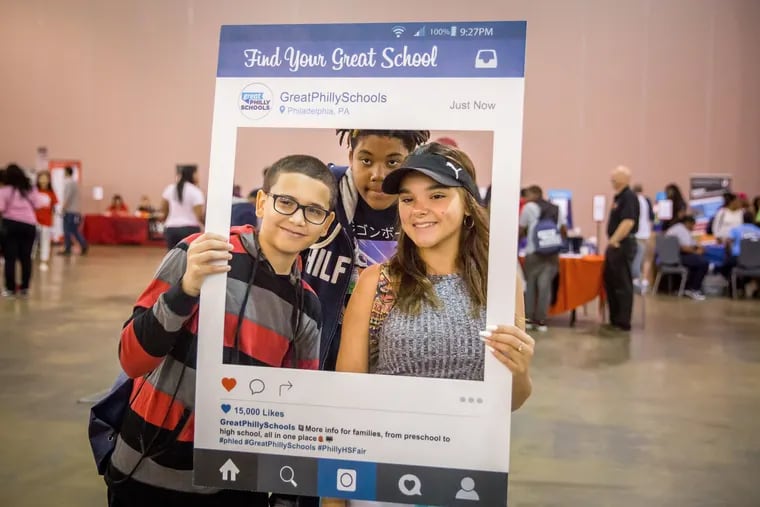 Students at the 2018 High School Fair hosted by Philadelphia School Partnership and GreatPhillySchools on September 28, 2018 at the PA Convention Center.
