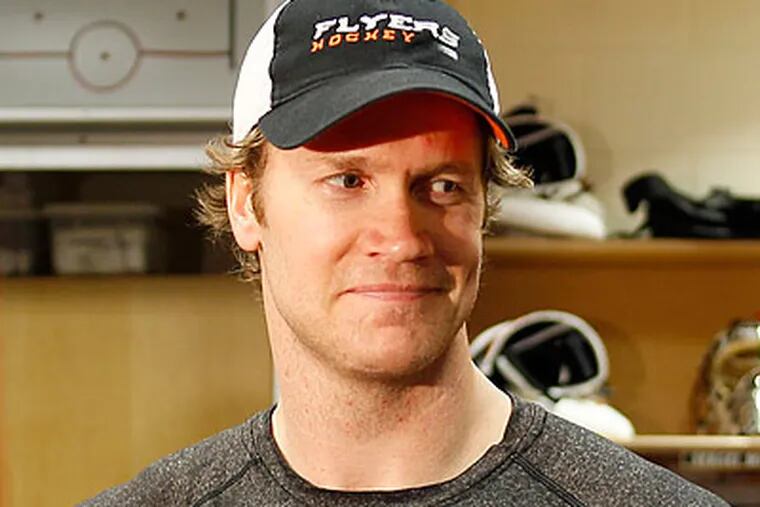 Chris Pronger has been intentionally vague about when he'll resume playing for the Flyers. (Yong Kim/Staff Photographer)