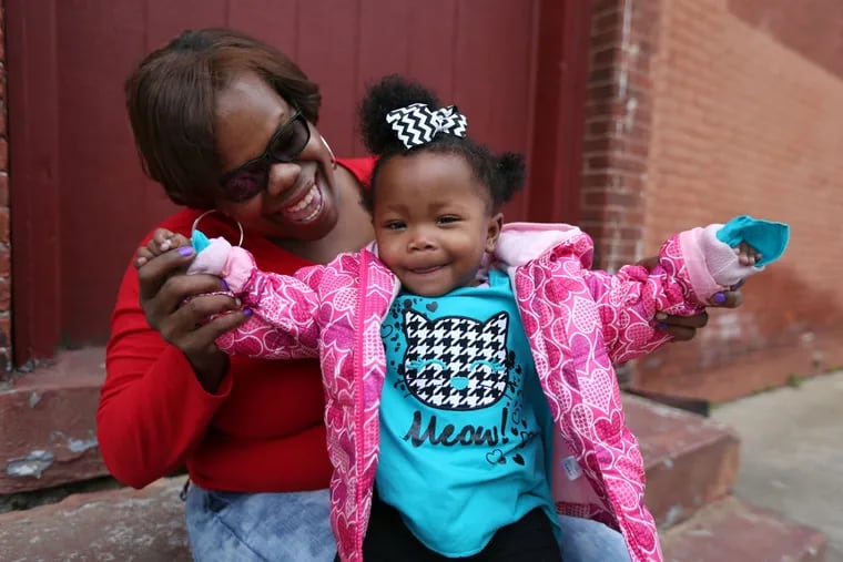 Taneya Nickerson with daughter Kya, who struggled at birth because of her mom’s drug use.