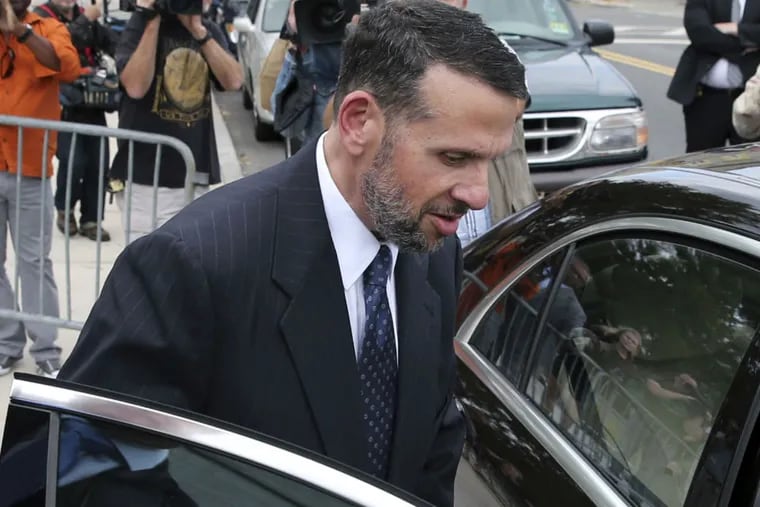 David Wildstein leaves court after Monday's testimony.