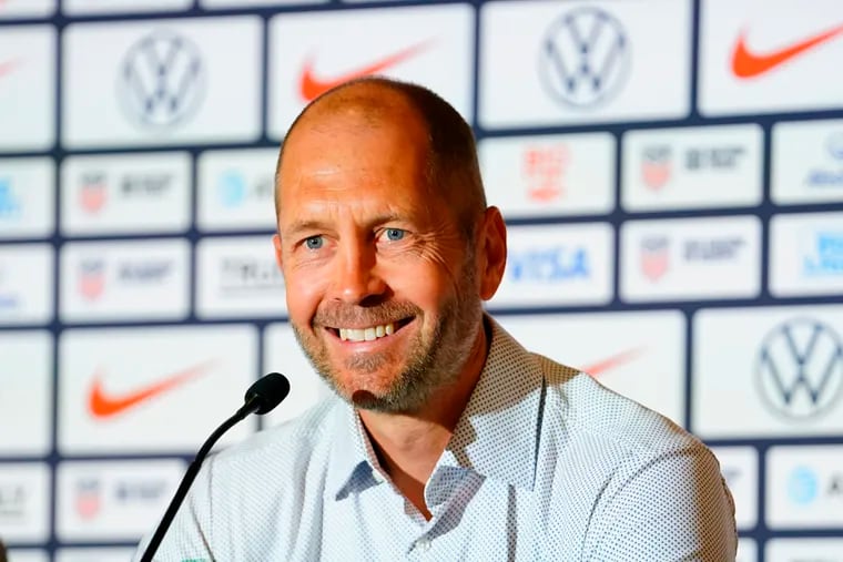 United States men’s national soccer team head coach Gregg Berhalter during a news conference Friday in Las Vegas.