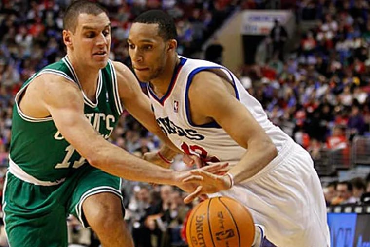 Evan Turner scored a career-high 26 points on Wednesday night against the Celtics. (Alex Brandon/AP)