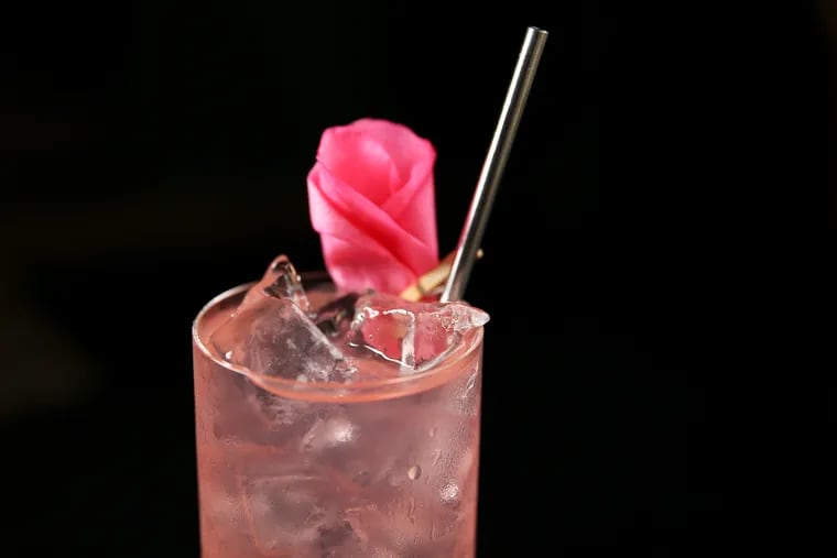 The RBG & T cocktail is pictured at Forsythia in Philadelphia's Old City on Friday, Nov. 1, 2019.