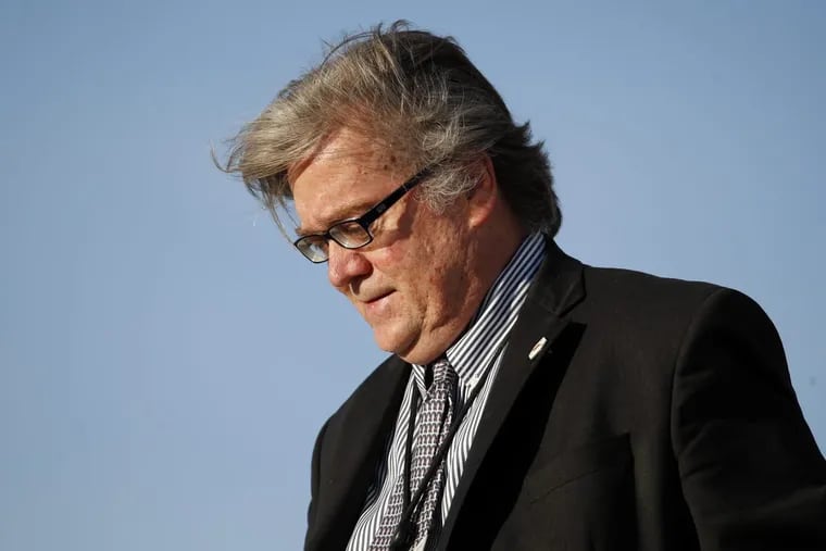 Stephen K. Bannon stepped down as executive chairman of Breitbart News Network on Tuesday.
