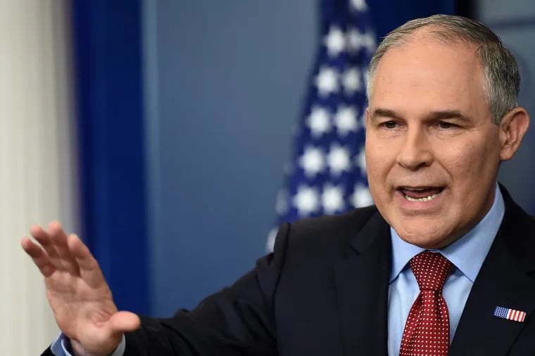 EPA Administrator Scott Pruitt speaks on June 2, 2017 during the daily briefing in the Brady Briefing Room at the White House in Washington D.C.