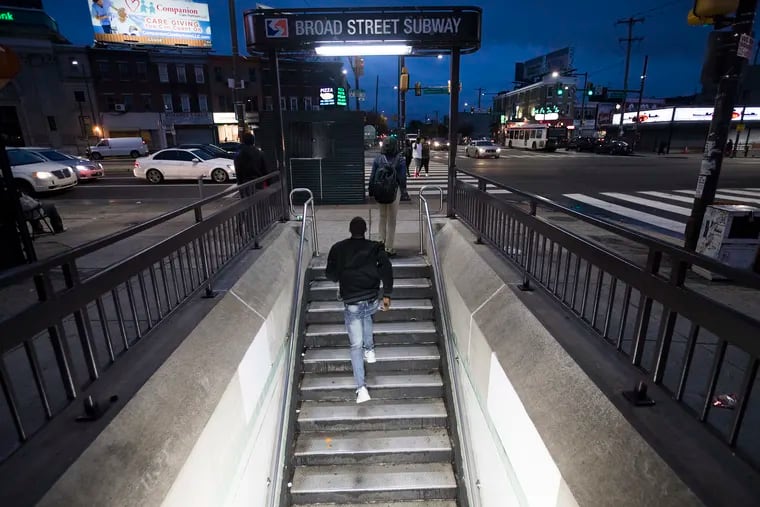 Riders at Erie Station on the Broad Street Line. SEPTA's program that allows employers to provide transit passes free to their workers is growing.