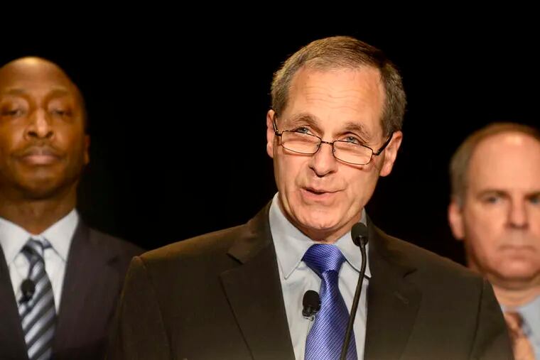 Former FBI director Louis Freeh , speaking, has been chosen to lead Pennsylvania State University's investigation of the Sandusky situation. He earned millions working for a firm that did business with the school.