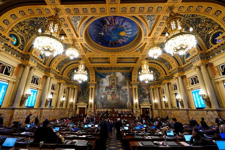Members of the Pennsylvania House of Representatives attend a session at the state Capitol in Harrisburg in June. The state has the largest full-time state legislature in the country, and that's a good thing, writes Kyle Sammin.