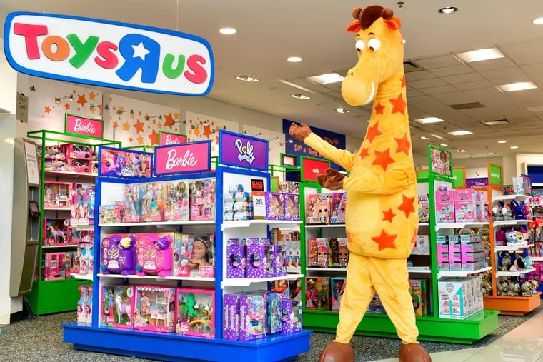 A view of Macy's Toys R Us on July 11. Bankrupt in 2017, Toys R Us is back as a concept store within Macy's nationwide. The partnership revives the brand for a new generation of kids.