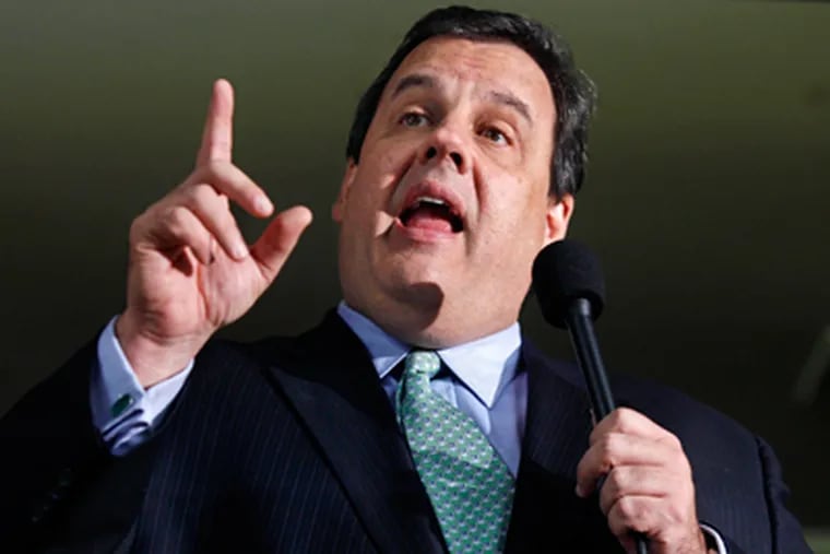 Gov. Christie announced an arbitration cap agreement in a Thursday afternoon news conference. (File Photo / AP)