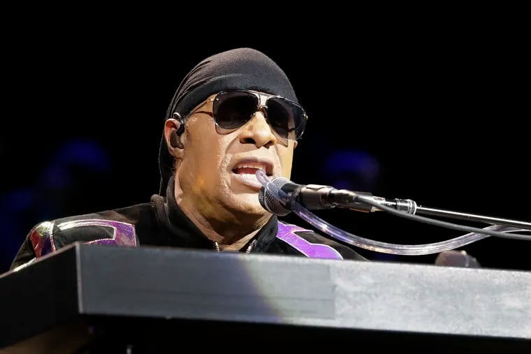 Stevie Wonder performs during his "Song Party" tour stop at the Borgata's Casino in Atlantic City, NJ on Aug. 25, 2018. ELIZABETH ROBERTSON / Staff Photographer