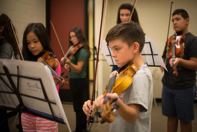 Gabriel Gil, 11, of Grays Ferry, is able to attend Symphony in C’s summer camp at Rutgers University courtesy of the Philadelphia Music Alliance for Youth.