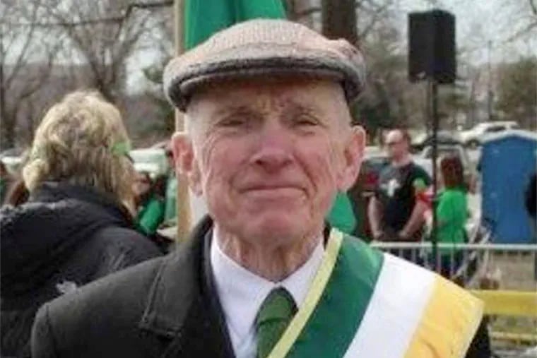 John Patrick Stanton, an antiabortion activist who died Jan. 31 at age 86, attending a St. Patrick's Day parade in 2008.