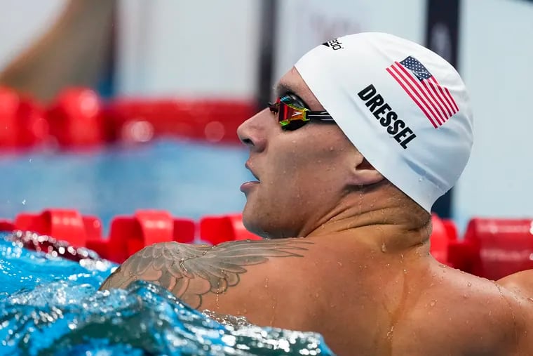 U.S. swimmer Caeleb Dressel will be going for his third and fourth gold medals at the Tokyo Olympics Friday in primetime on NBC.
