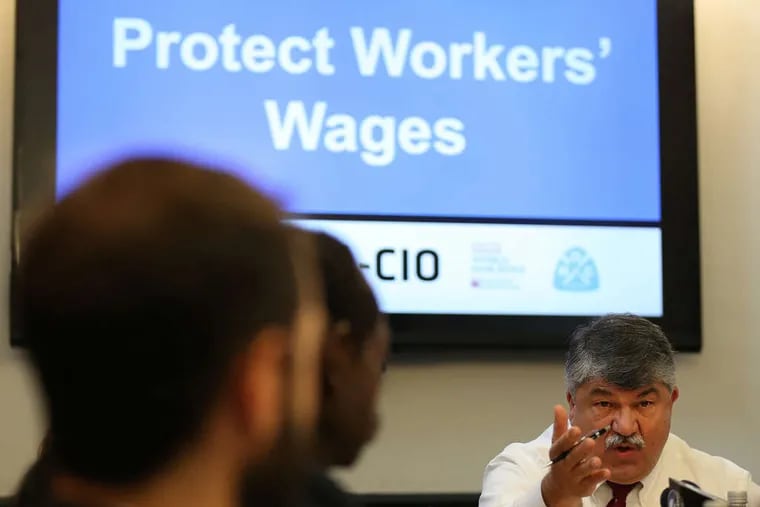 "It's the difference between poverty and not-poverty," AFL-CIO chief Richard Trumka said.