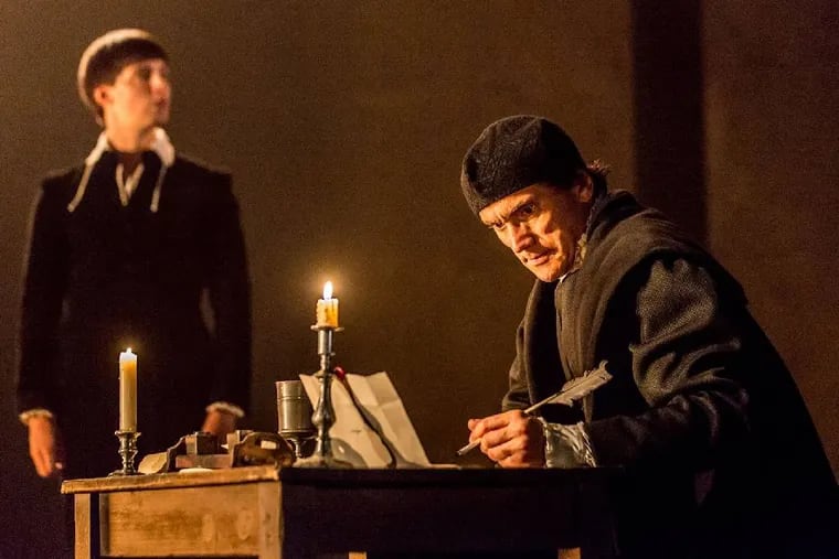 On Broadway at the Winter Garden Theatre, Ben Miles stars as Thomas Cromwell, Henry VIII's right-hand man, in Royal Shakespeare Company's two-part &quot;Wolf Hall,&quot; based on two Hilary Mantel novels.