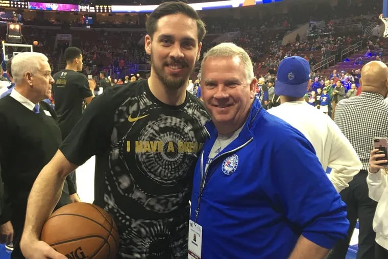 TJ McConnell (left) and his father, Tim McConnell