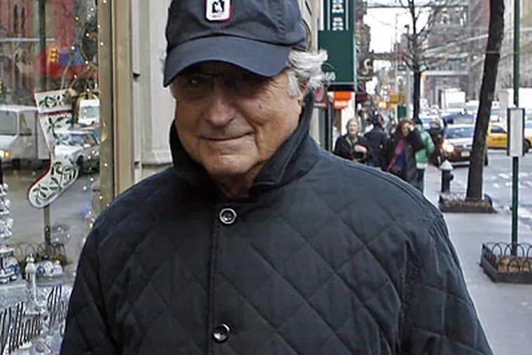 Bernard Madoff, who’s enjoying house arrest in his Manhattan penthouse, should be in jail awaiting trial on allegations that he stole $50 billion from his clients. (Jason DeCrow/AP)