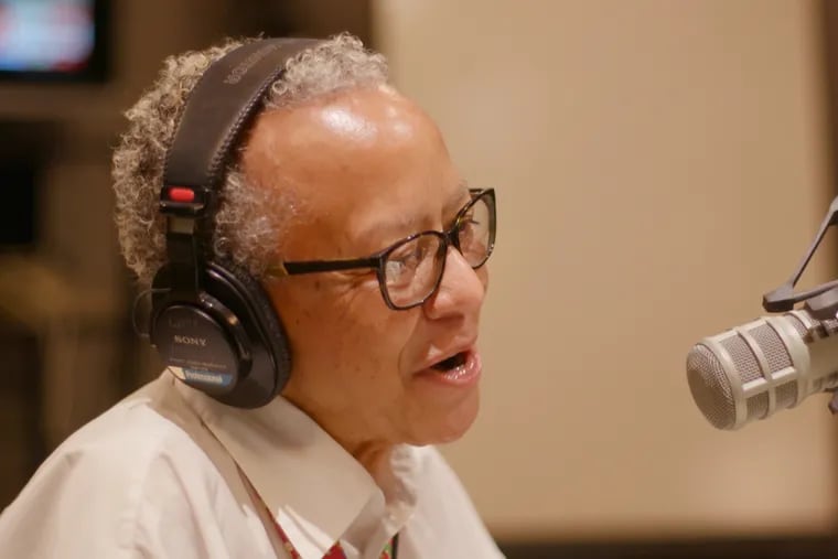 Nikki Giovanni in an interview with Marty Moss-Coane on WHYY in 2017, featured in "Going to Mars: The Nikki Giovanni Project." The documentary, directed by Michèle Stephenson and Joe Brewster, screens at the BlackStar Film Festival this weekend.