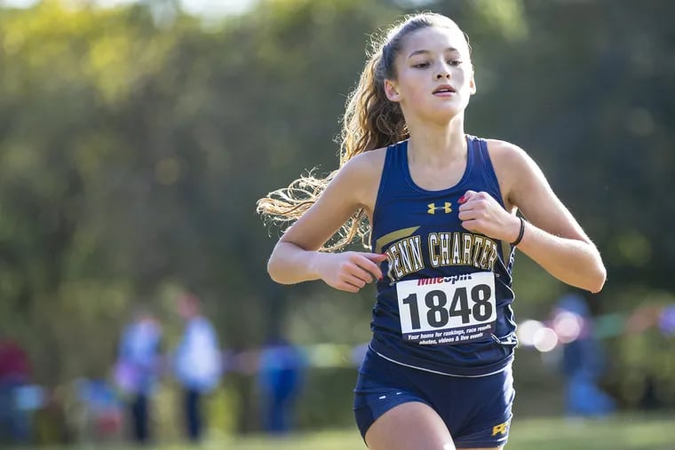 Penn Charter sophomore runner Emma Zwall has won back-to-back Inter-Ac League cross-country titles.
