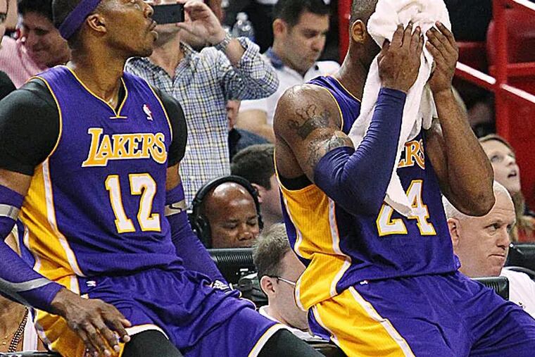 On Monday, Charles Barkley said that Lakers center Dwight Howard should tell off meddlesome teammate Kobe Bryant. (David Santiago/AP)