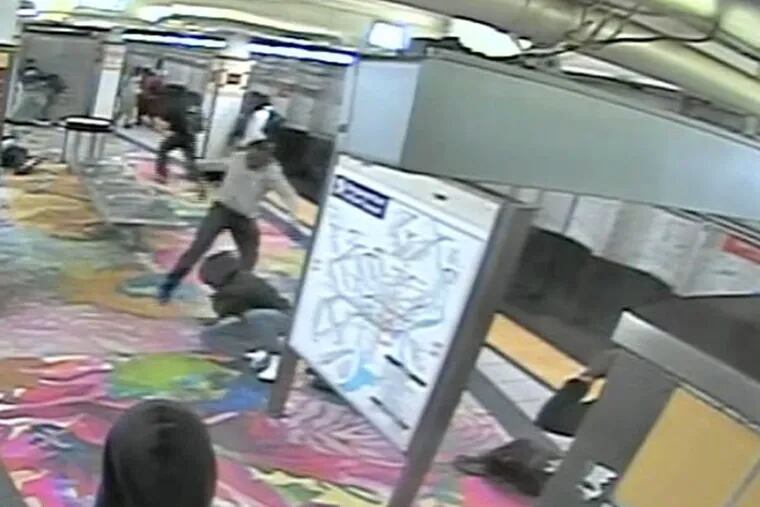 Video captured the brutal beating Tuesday of two students at the Spring Garden station. SEPTA police say they’re working with the school district to find the attackers.