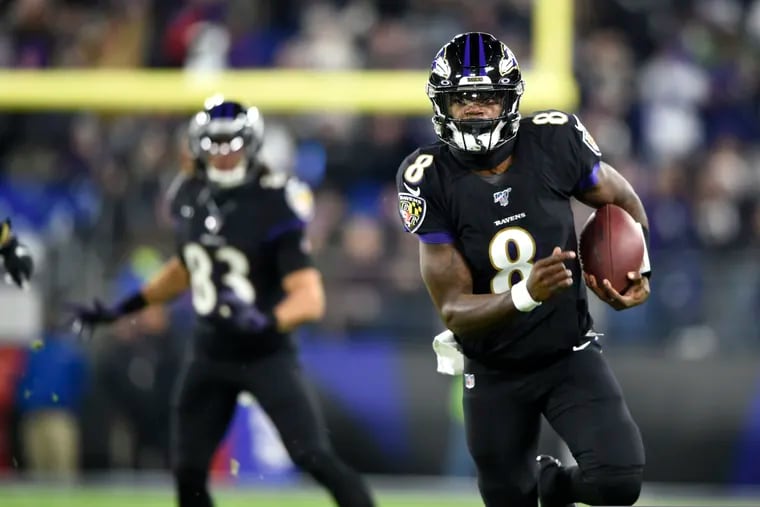 Baltimore Ravens quarterback Lamar Jackson has already set the record for most quarterback rushing yards in a season. And he's got two games remaining.