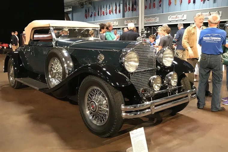 Nearly three dozen American and European classic and historic cars will drive into the Simeone Foundation Automotive Museum this Saturday for Philadelphia Concours d'Elegance. 