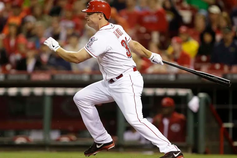 Jay Bruce, acquired by the Phillies Sunday, has some history against his new team.
