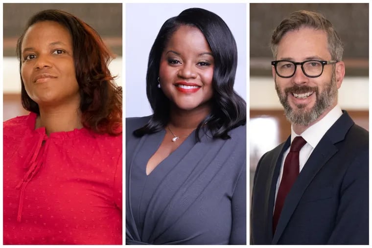 Sinceré Harris, Tiffany W. Thurman, and Aren Platt will be the three top officials in Mayor-elect Cherelle Parker's administration.