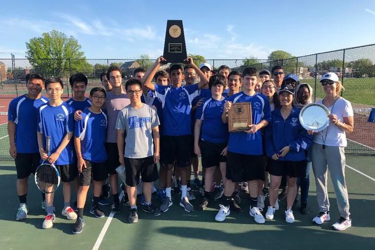 The Masterman boys’ tennis team beat Central in the Public League championship on Tuesday.