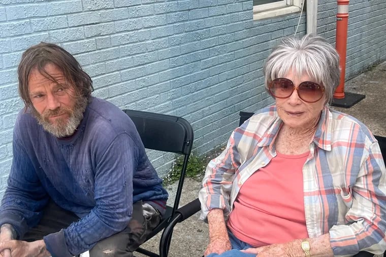 Shirley MacLaine and co-star Stephen Dorff seen Monday evening on set on Arctic Avenue in Ducktown in Atlantic City, filming the new movie, "People Not Places.?