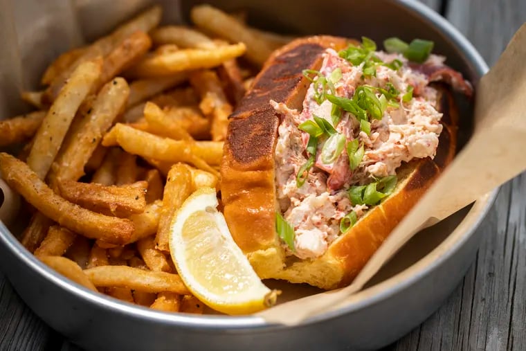 The lobster roll at Dock and Claw Clam Bar in Beach Haven, N.J. on Thursday, June 16, 2022. Dock and Claw is located at 506 Centre Street.