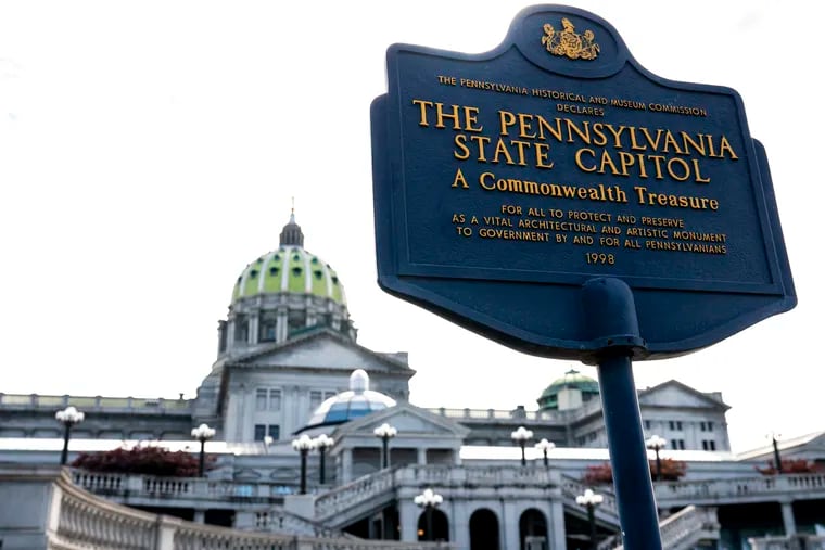 The Pennsylvania State Capitol in Harrisburg earlier this year.