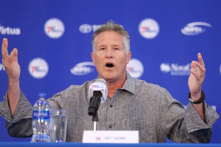 Brett Brown is still in charge of the Sixers.