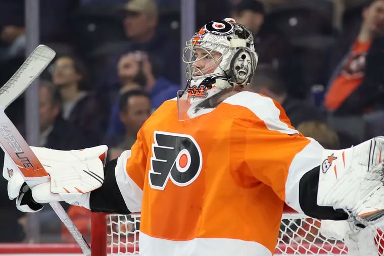 Flyers goaltender Carter Hart has missed the team's last three games with a suspected concussion.