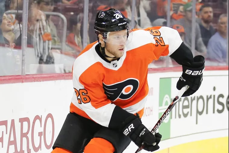 After getting a call at his home about a half hour before Monday's game, defenseman Christian Folin -- who wasn't supposed to play -- drove to the Wells Fargo Center and barely made it in time. He helped the Flyers beat Winnipeg, 3-1.