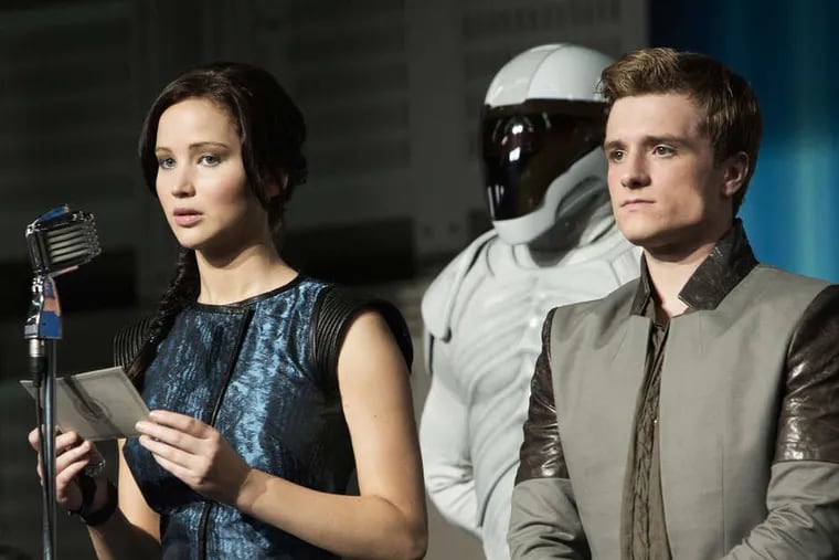 Jennifer Lawrence, Josh Hutcherson in &quot;The Hunger Games: Catching Fire.&quot;