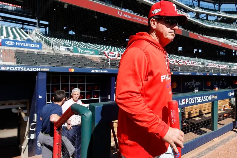 Manager Rob Thomson led the Phillies to a 65-46 record after taking over for Joe Girardi.