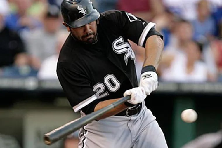 Carlos Quentin of the White Sox could be a potential trade target for the Phillies. (Ed Zurga/AP)