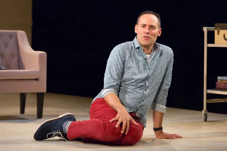 Dito Van Reigersberg in the 1812 Productions’ rendition of “Buyer &amp; Cellar,” running now through Oct. 29 at Plays and Players Theater in Center City.