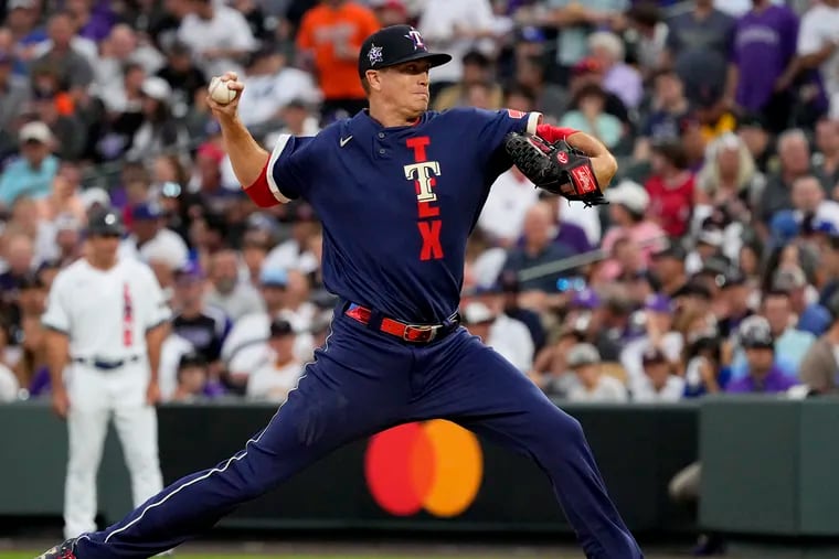 Kyle Gibson of the Texas Rangers is heading to the Phillies.
