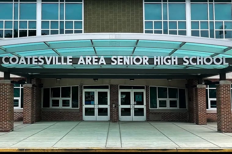 Coatesville Area Senior High School, where a student was stabbed on Tuesday.