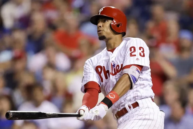 Aaron Altherr will spend time in both right and center field as part of new manager Gabe Kapler’s plan for added versatility.