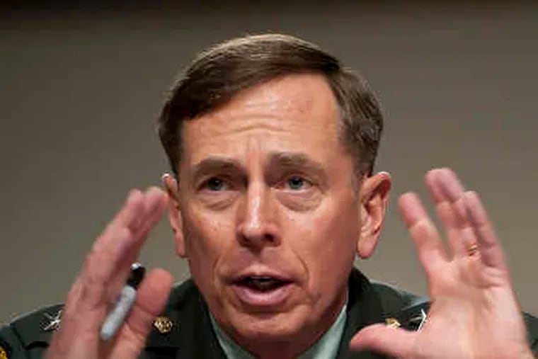 Gen. David H. Petraeus testifies before the Senate Armed Services Committee, which approved him Tuesday as Afghan war chief. The full Senate is expected to confirm him Wednesday.