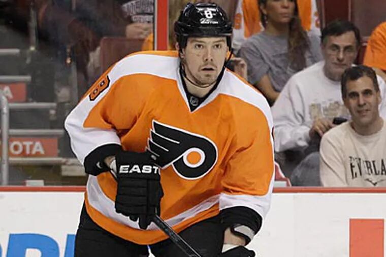 Flyers defenseman Nick Grossman. (Matt Slocum/AP file)