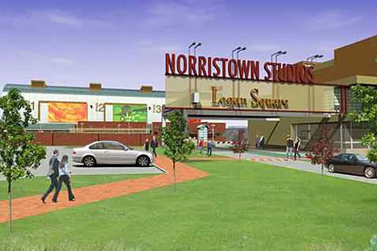 Artist's original rendering of a movie studio planned for Norristown.