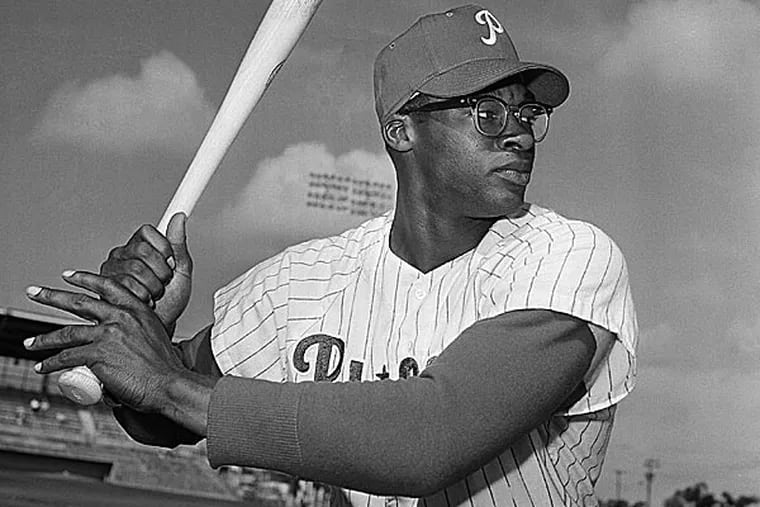 The Phillies' Dick Allen was the National League Rookie of the Year in 1964. He endured racist taunts from fans even as he forged a reputation as a fearsome slugger at the plate.