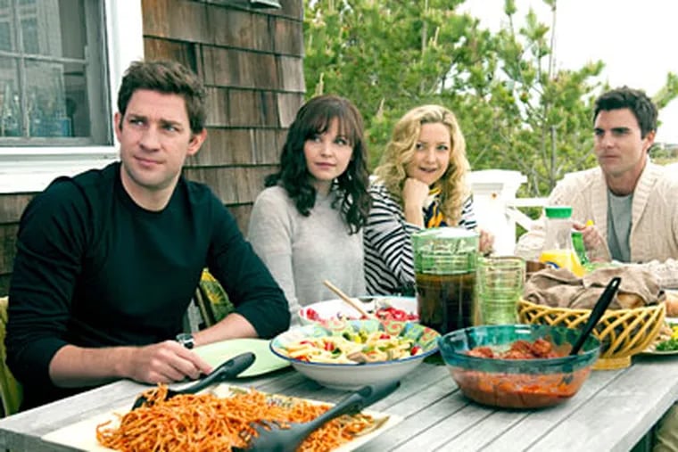 From left, John Krasinski, Ginnifer Goodwin, Kate Hudson and Colin Egglesfield in "Something Borrowed."