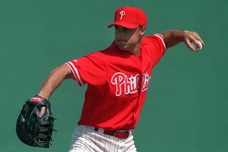 Rico Brogna during his playing days with the Philadelphia Phillies. He’s now a coach at the team’s double-A minor league affiliate in Reading.